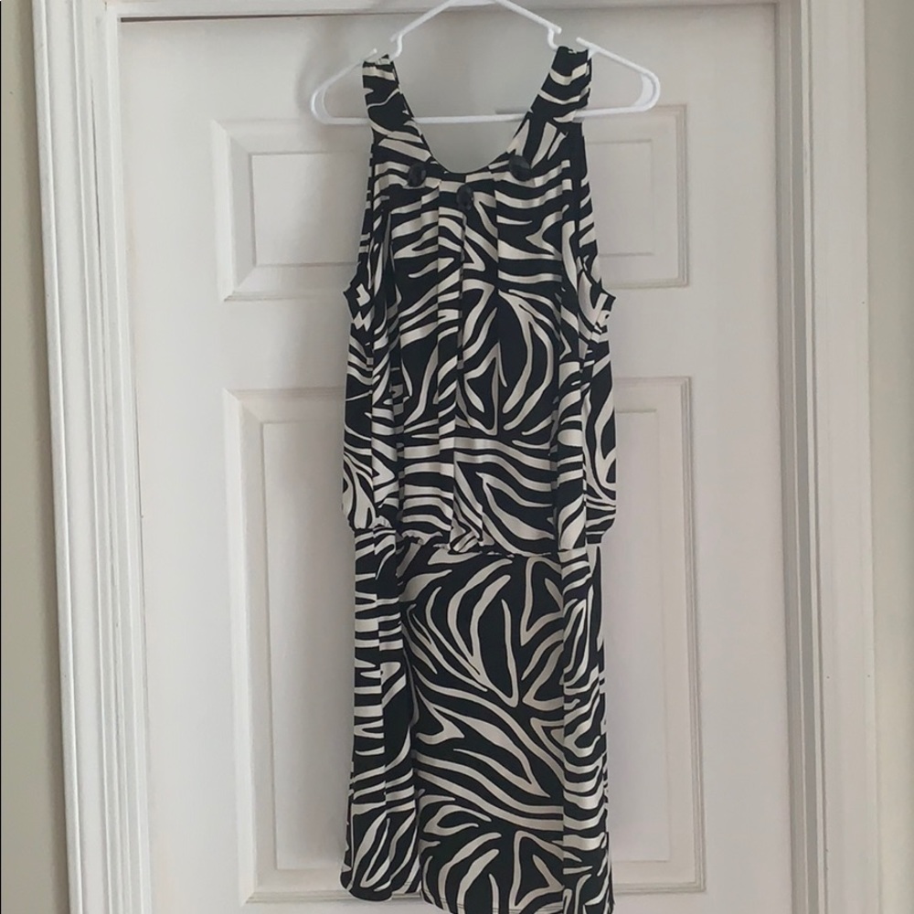 Zebra print dress
